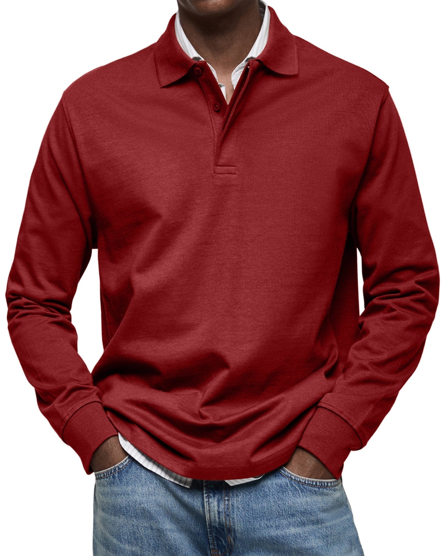 Van Rijn Fashion® | Casual Poloshirt Lange Mouwen