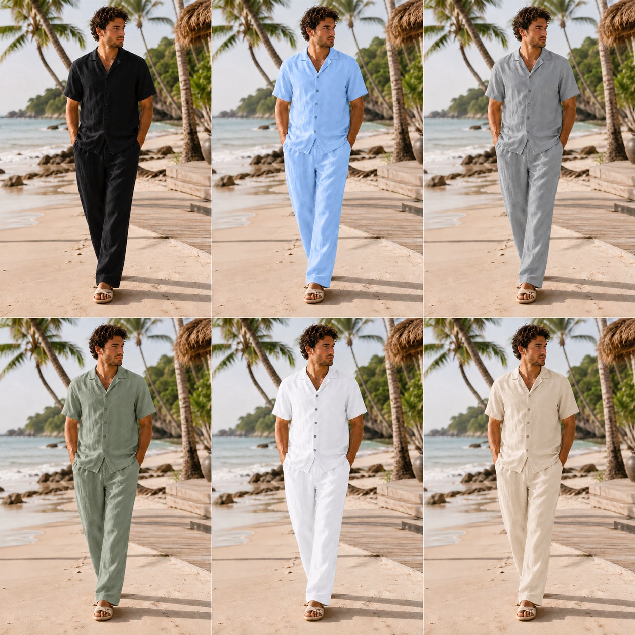Van Rijn Fashion® | Katoen-linnen zomerset