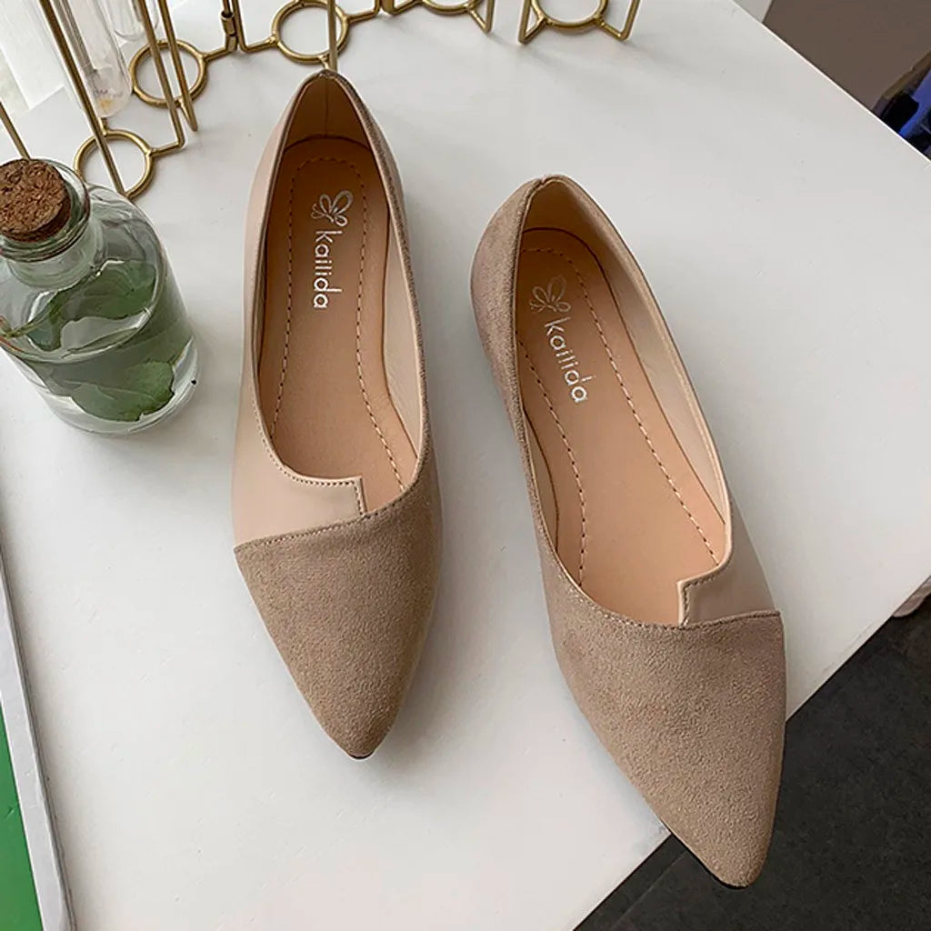 Van Rijn Fashion® | Puntige Instap Ballerina's