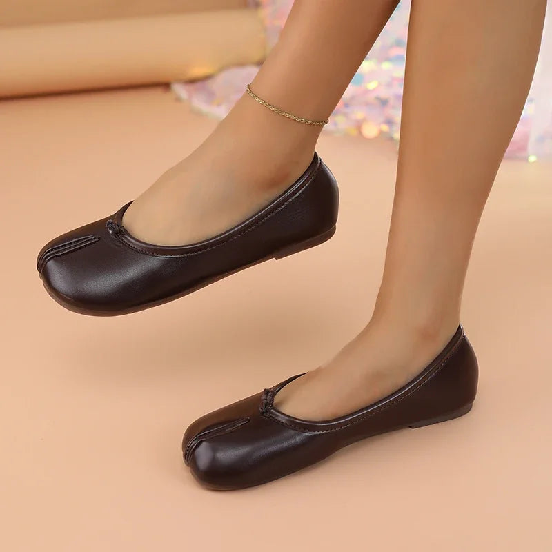 Van Rijn Fashion® | Tabi Ballerina's met Split-teen