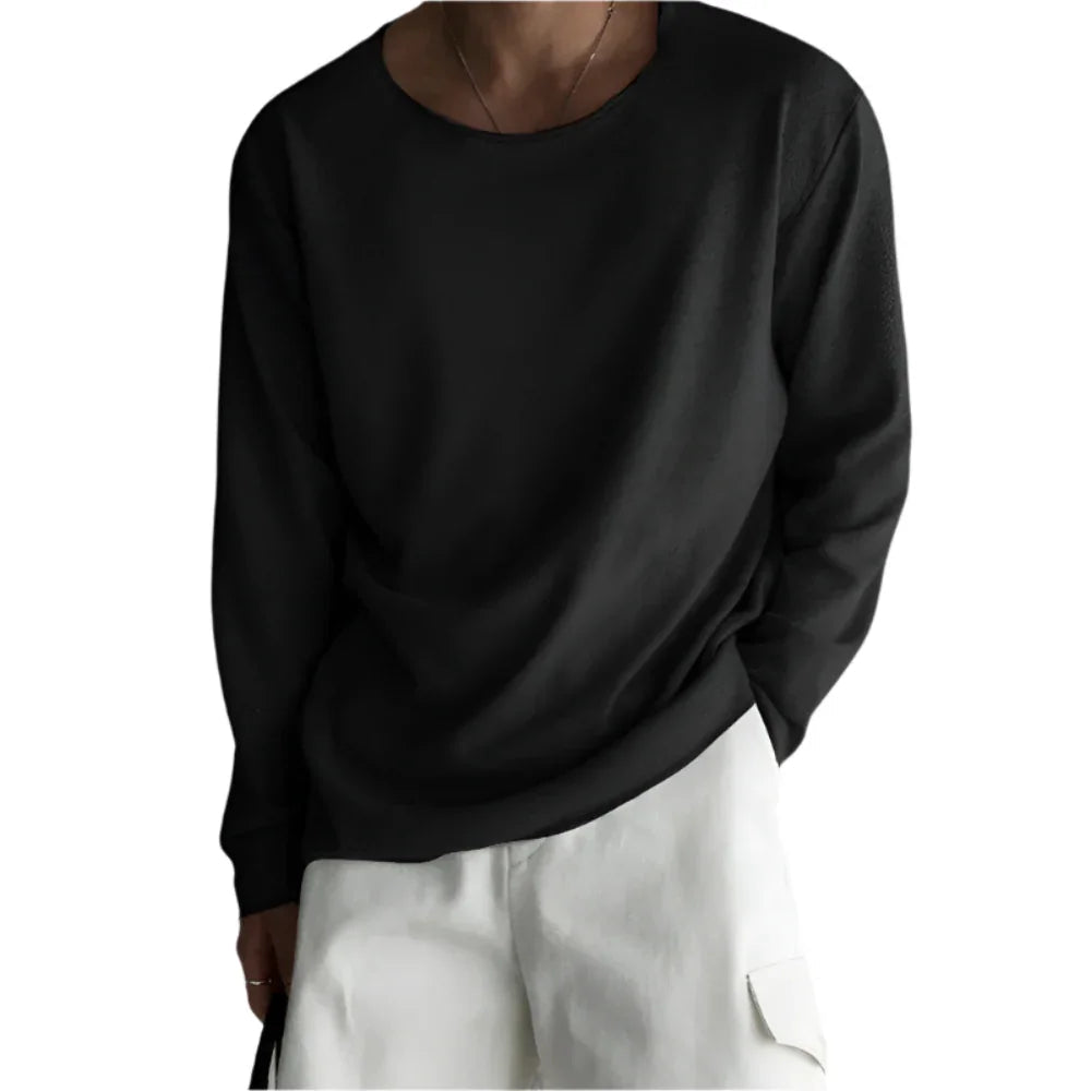 Van Rijn Fashion® | Lichtgewicht Heren Longsleeve Shirt