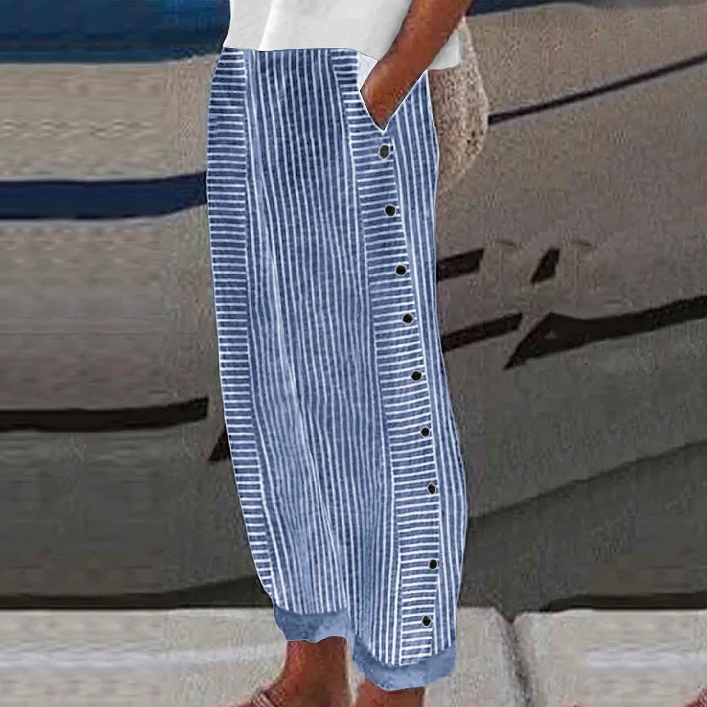 Lina | Gestreepte Broek