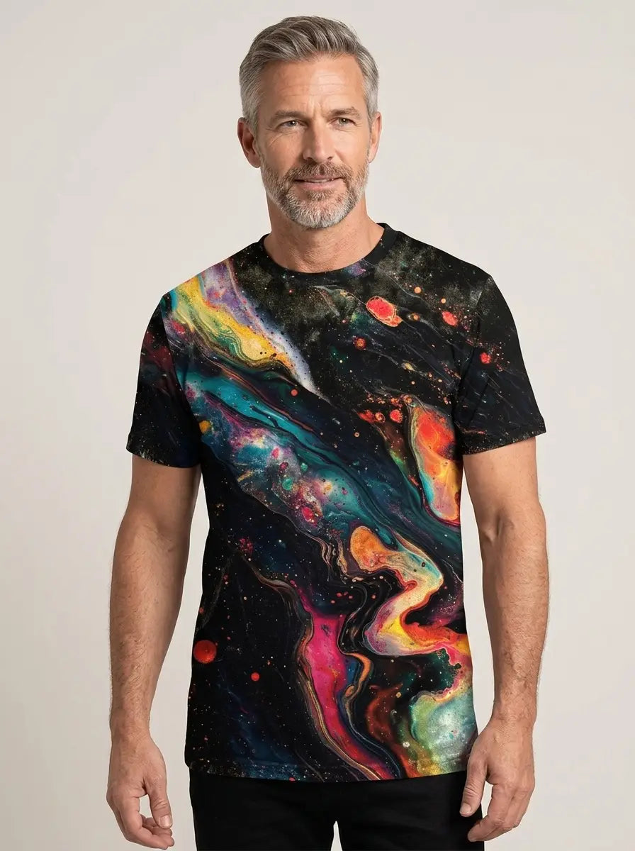 Van Rijn Fashion® | T-shirt met sterrenhemelprint