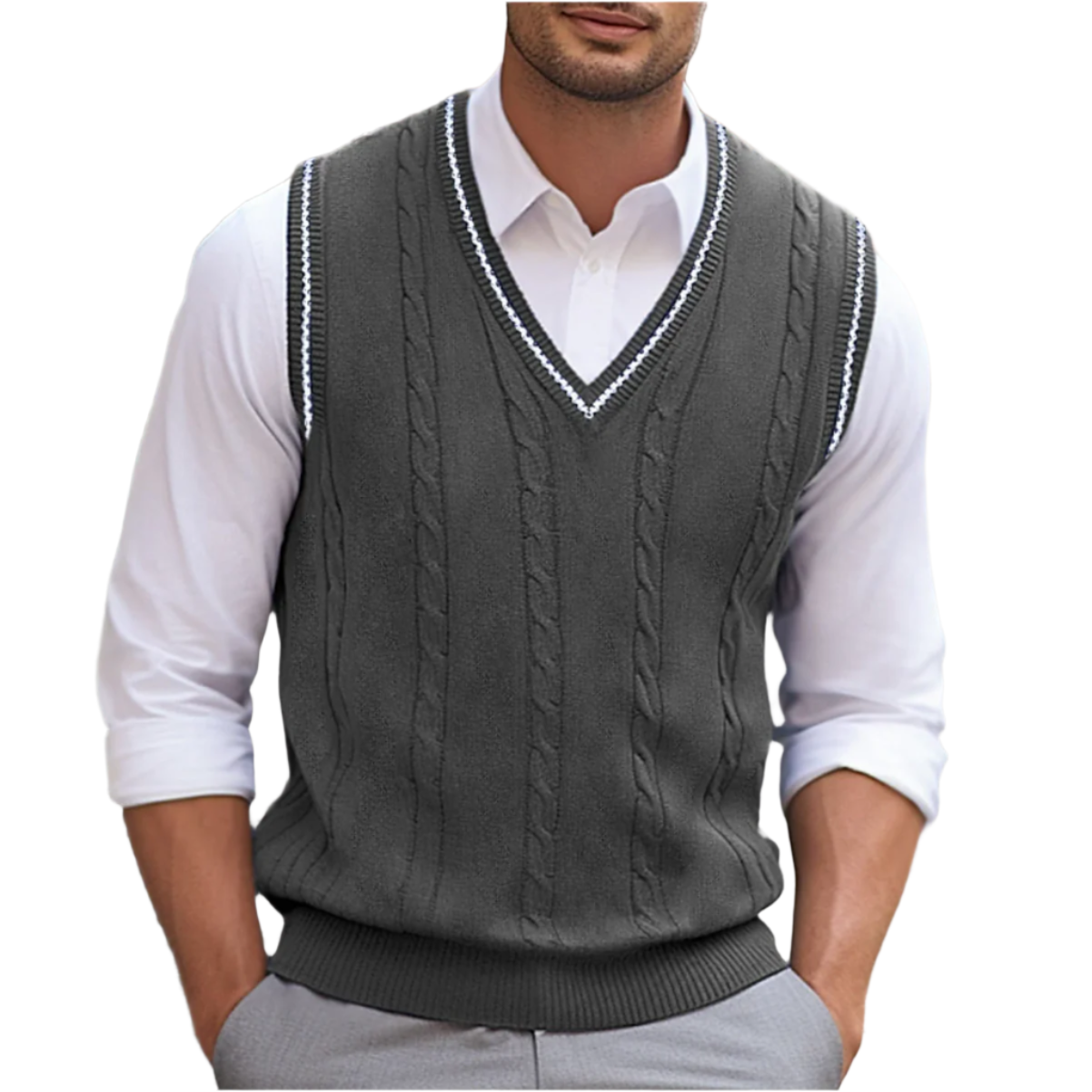 Van Rijn Fashion® | Mouwloos vest met V-hals