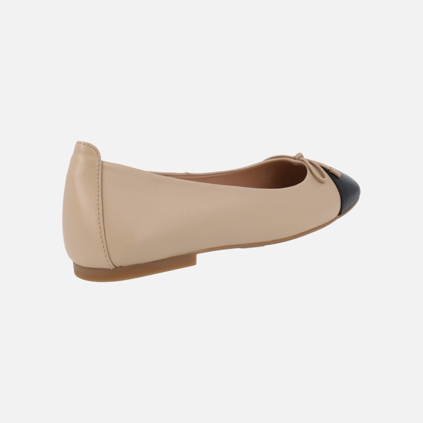 Van Rijn Fashion® | Leren Ballerina's met Strik en Vierkante Neus