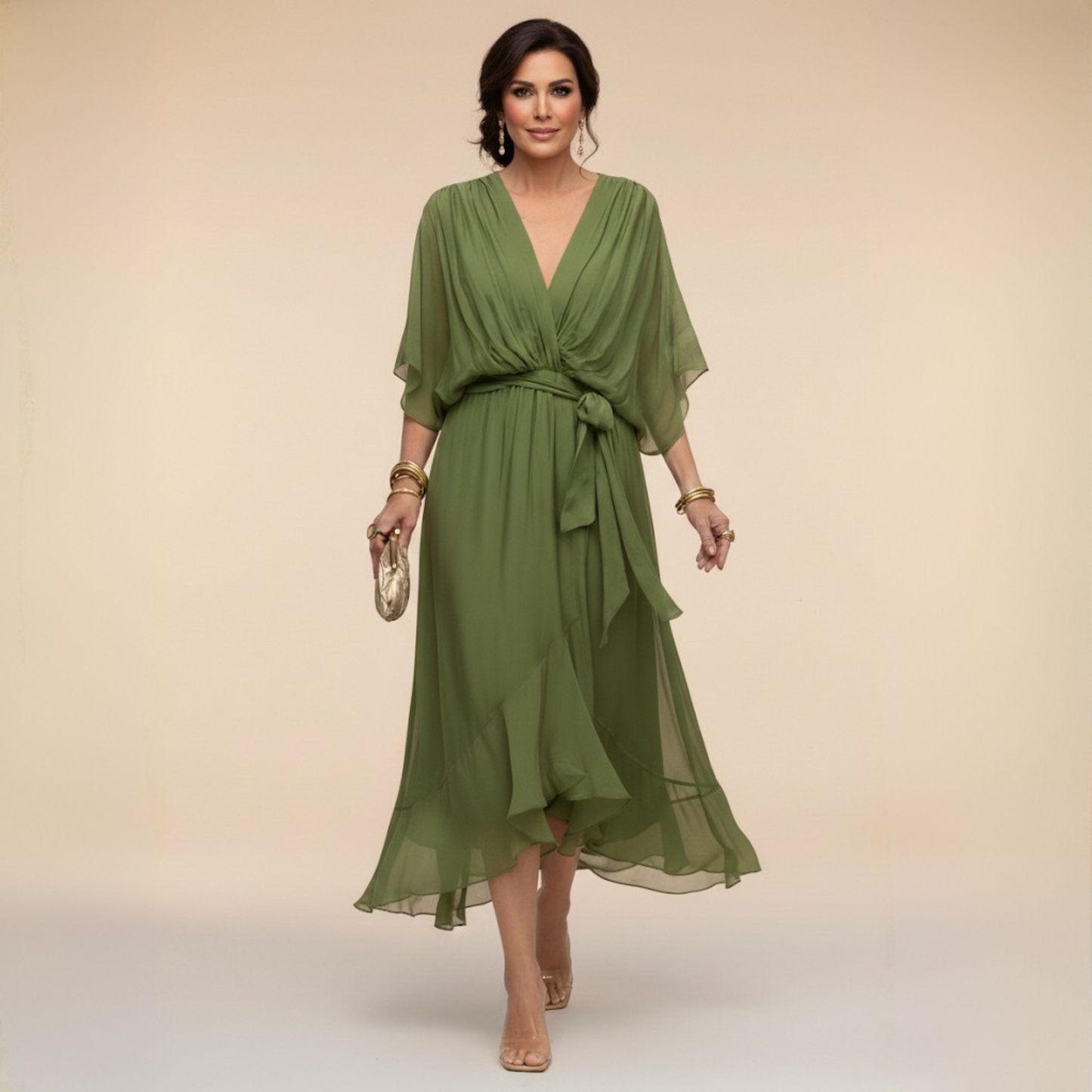 Van Rijn Fashion® | Chiffon Jurk