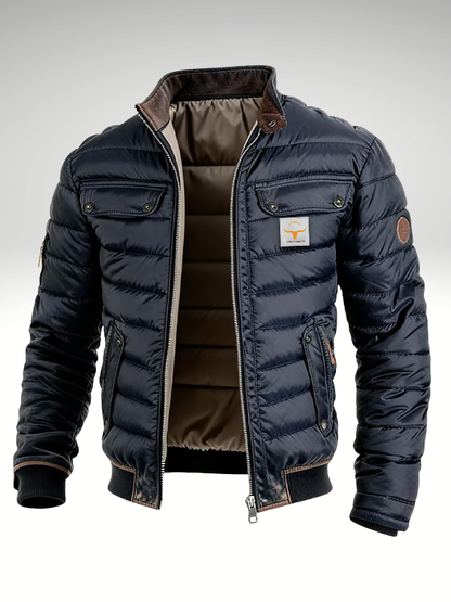 Van Rijn Fashion® | Gewatteerde Jas met Opstaande Kraag