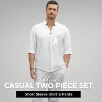 Van Rijn Fashion® | Katoen-linnen set voor heren