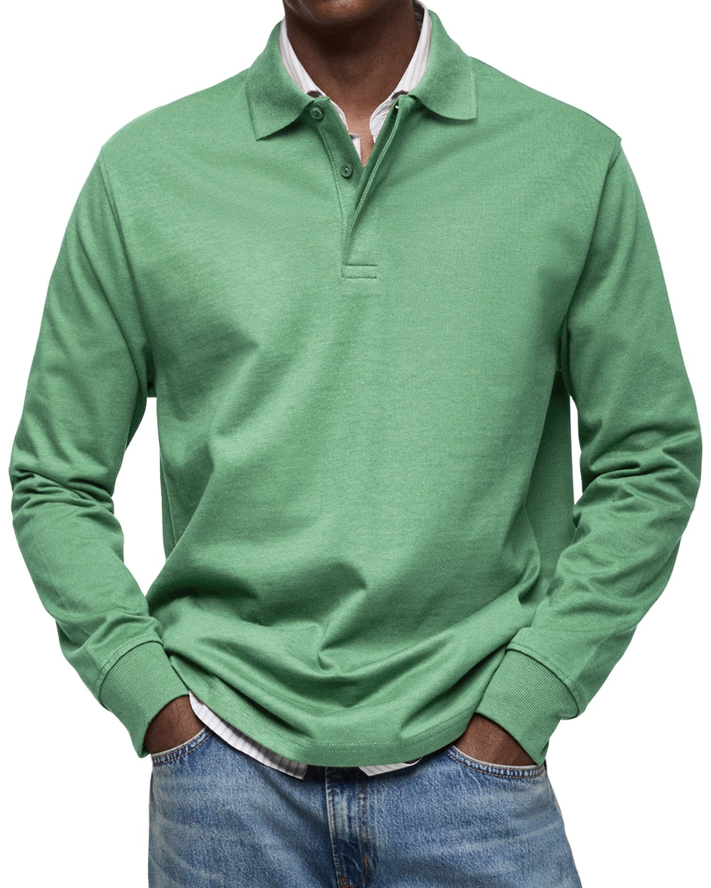 Van Rijn Fashion® | Casual Poloshirt Lange Mouwen