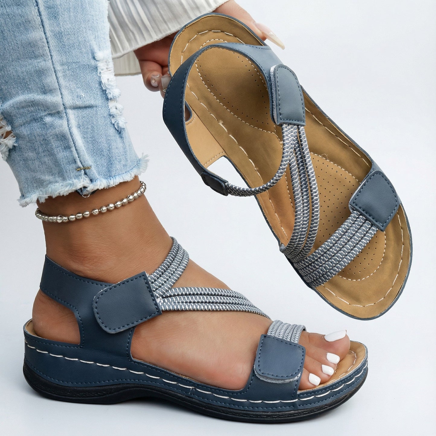 Van Rijn Fashion® | Comfort Sandalen met Ondersteunend Voetbed