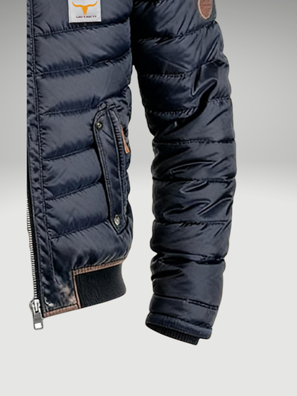 Van Rijn Fashion® | Gewatteerde Jas met Opstaande Kraag