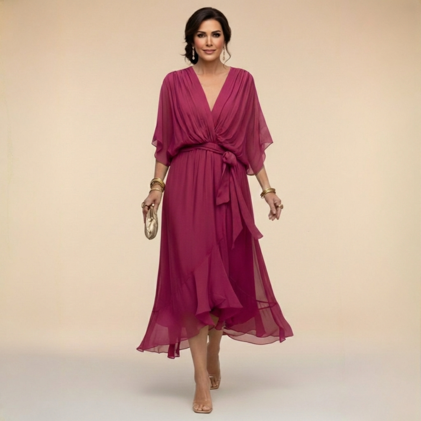 Van Rijn Fashion® | Chiffon Jurk