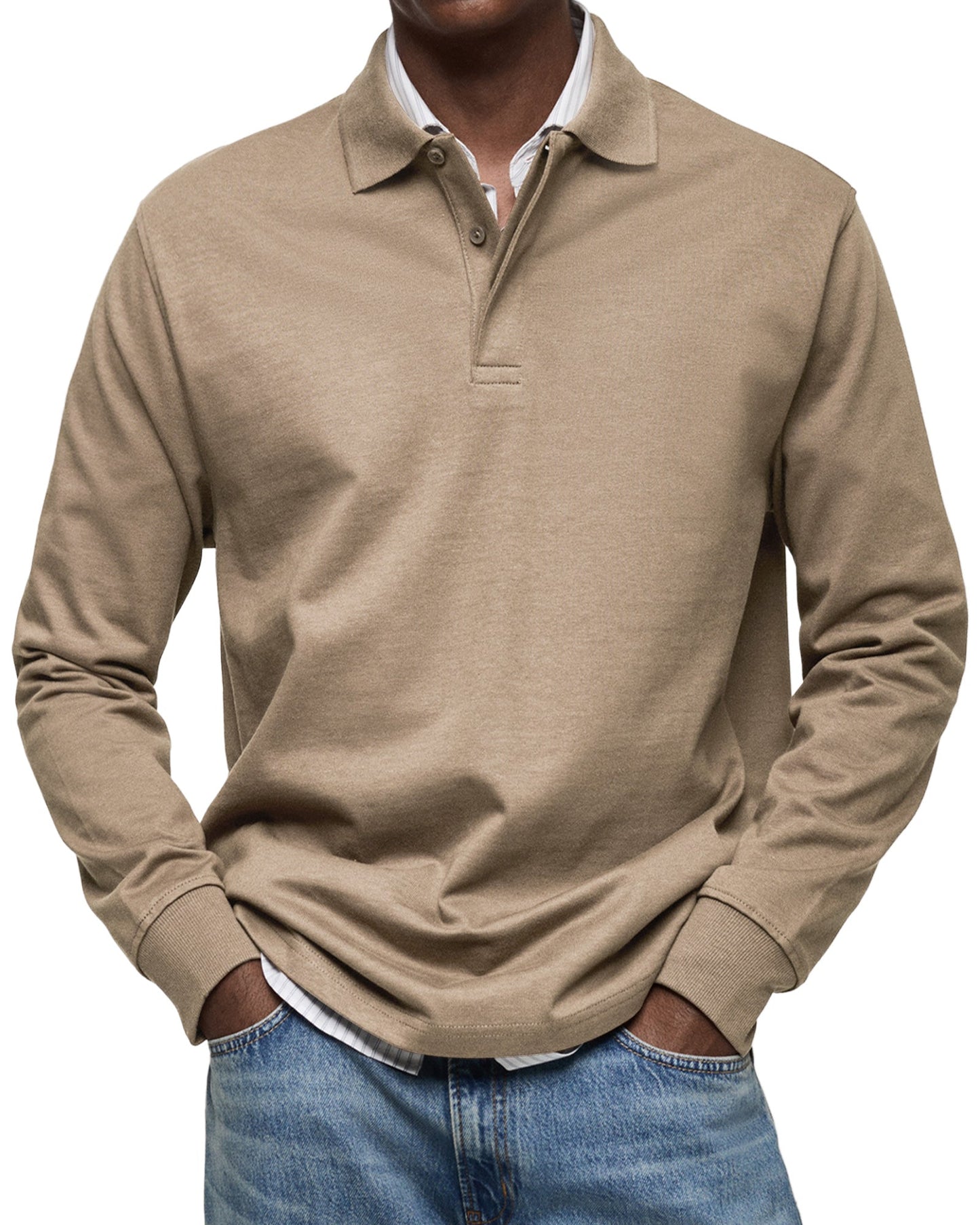 Van Rijn Fashion® | Casual Poloshirt Lange Mouwen