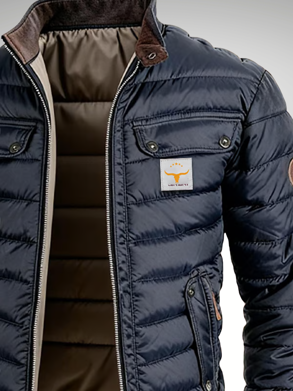 Van Rijn Fashion® | Gewatteerde Jas met Opstaande Kraag