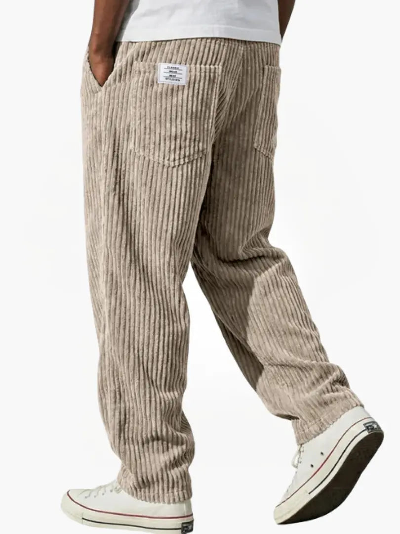 Van Rijn Fashion® | Corduroy broek met elastische band