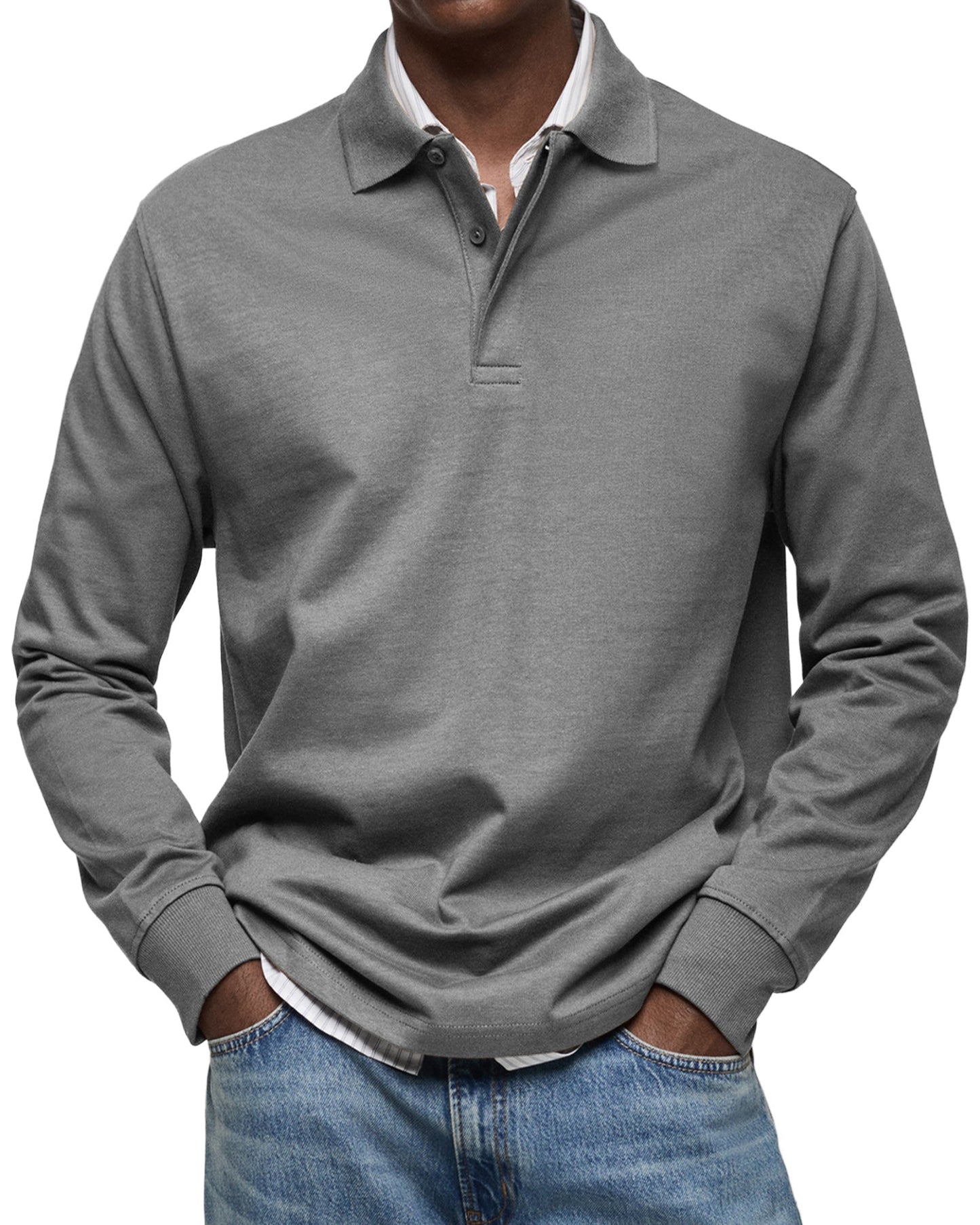Van Rijn Fashion® | Casual Poloshirt Lange Mouwen