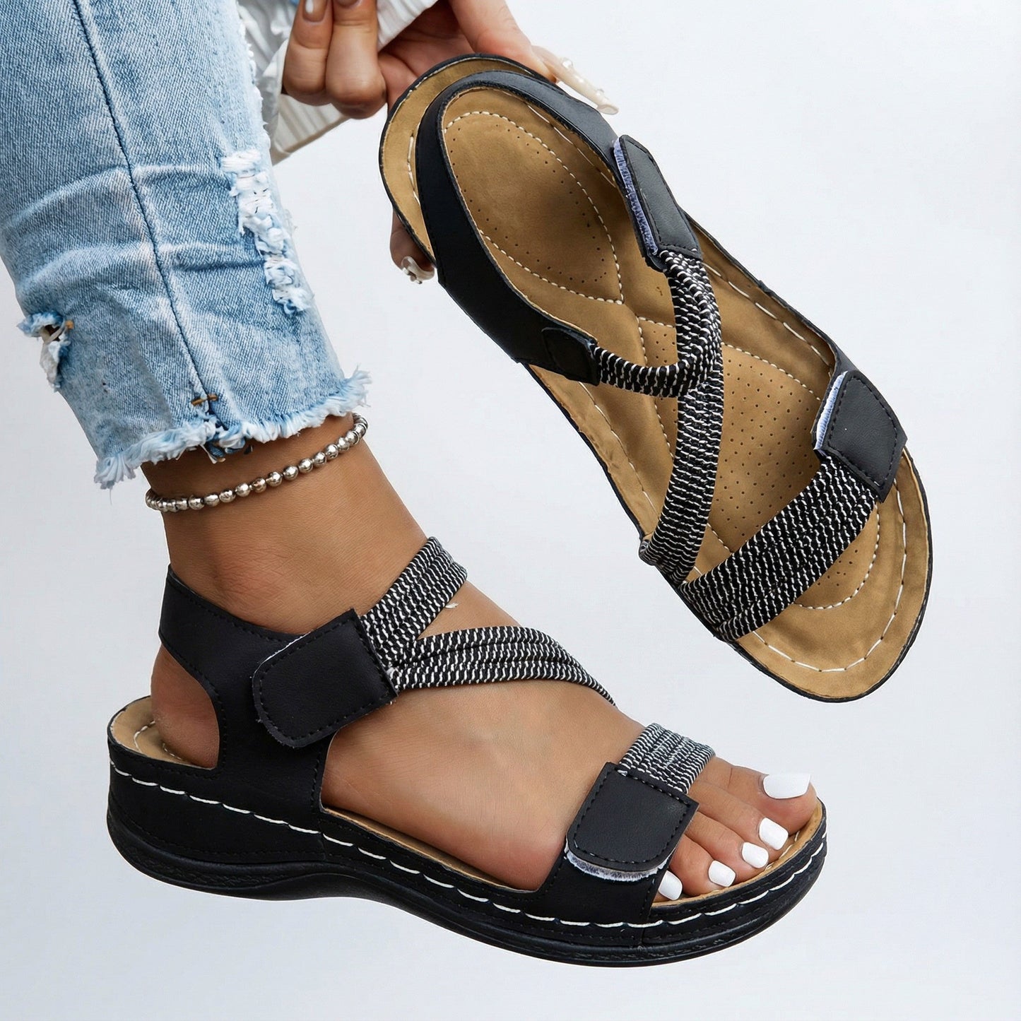 Van Rijn Fashion® | Comfort Sandalen met Ondersteunend Voetbed