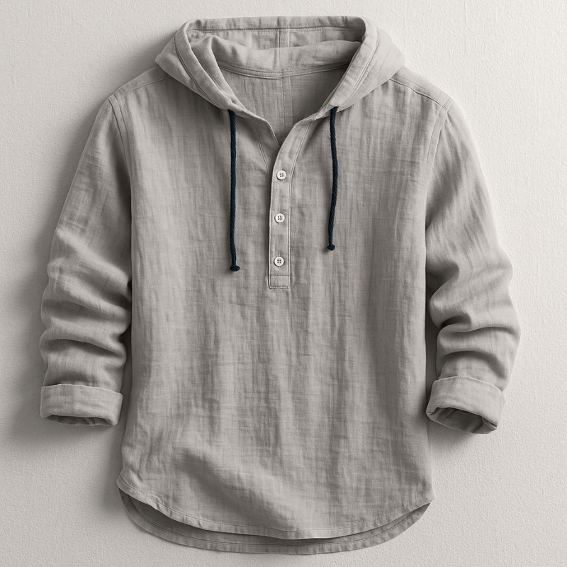 Van Rijn Fashion® | Comfortabele linnen hoodie
