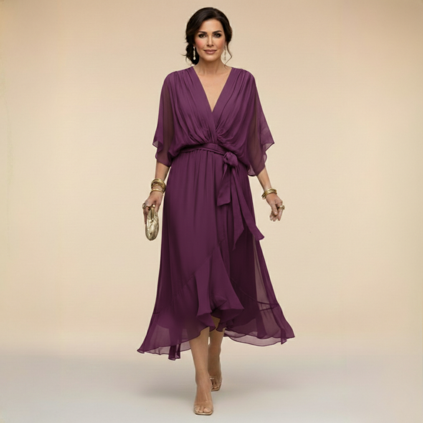 Van Rijn Fashion® | Chiffon Jurk