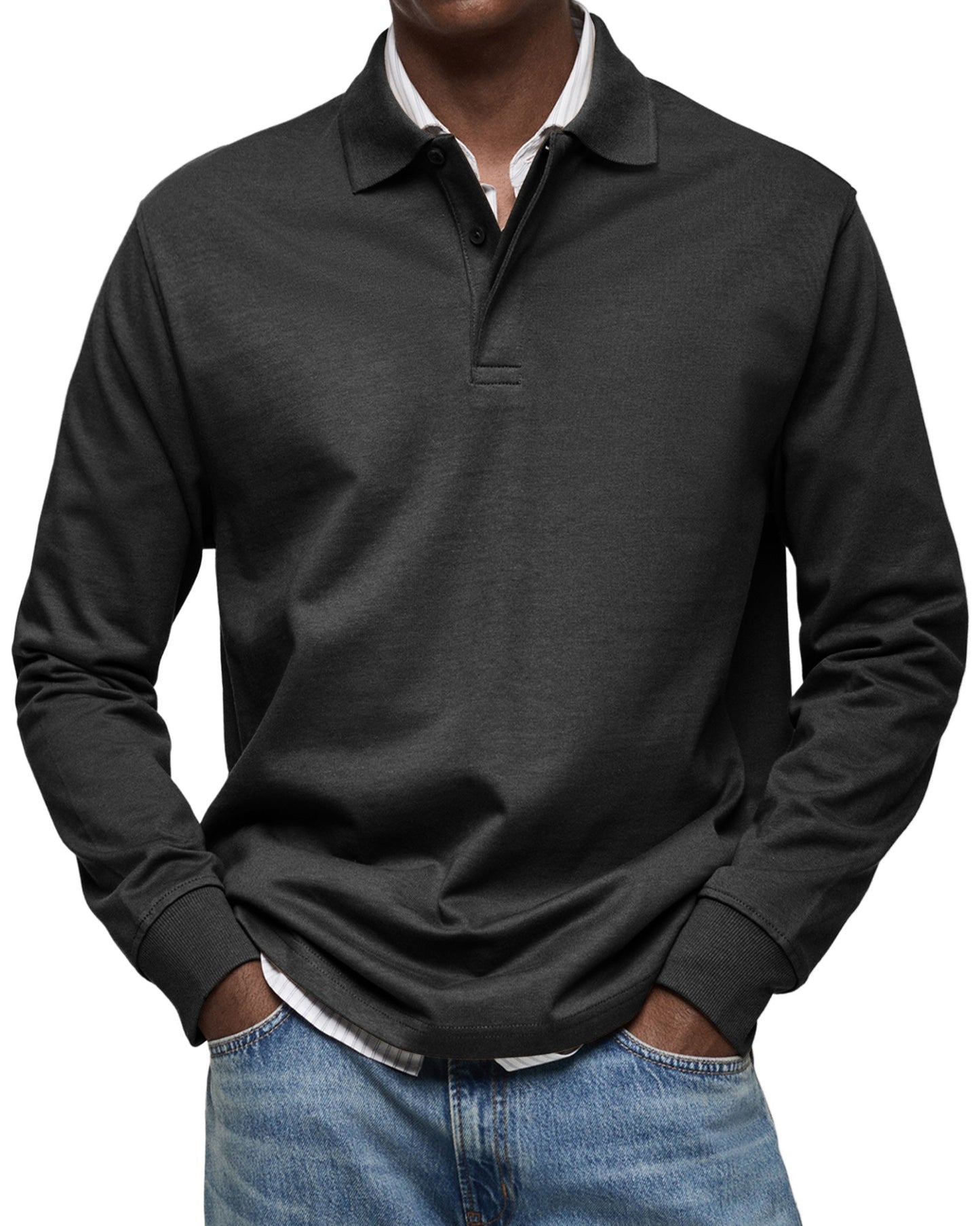 Van Rijn Fashion® | Casual Poloshirt Lange Mouwen