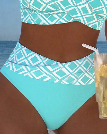 Van Rijn Fashion® | Twee-delige Bikini met Diamantpatroon