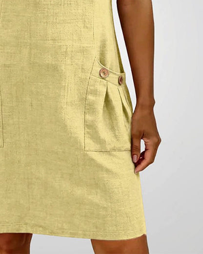 Van Rijn Fashion® | Katoenen Jurk met Ritssluiting