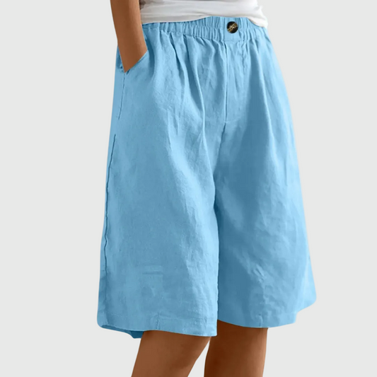 Van Rijn Fashion® | Ruime Shorts met Elastische Taille