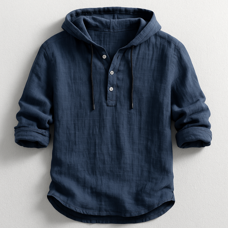 Van Rijn Fashion® | Comfortabele linnen hoodie