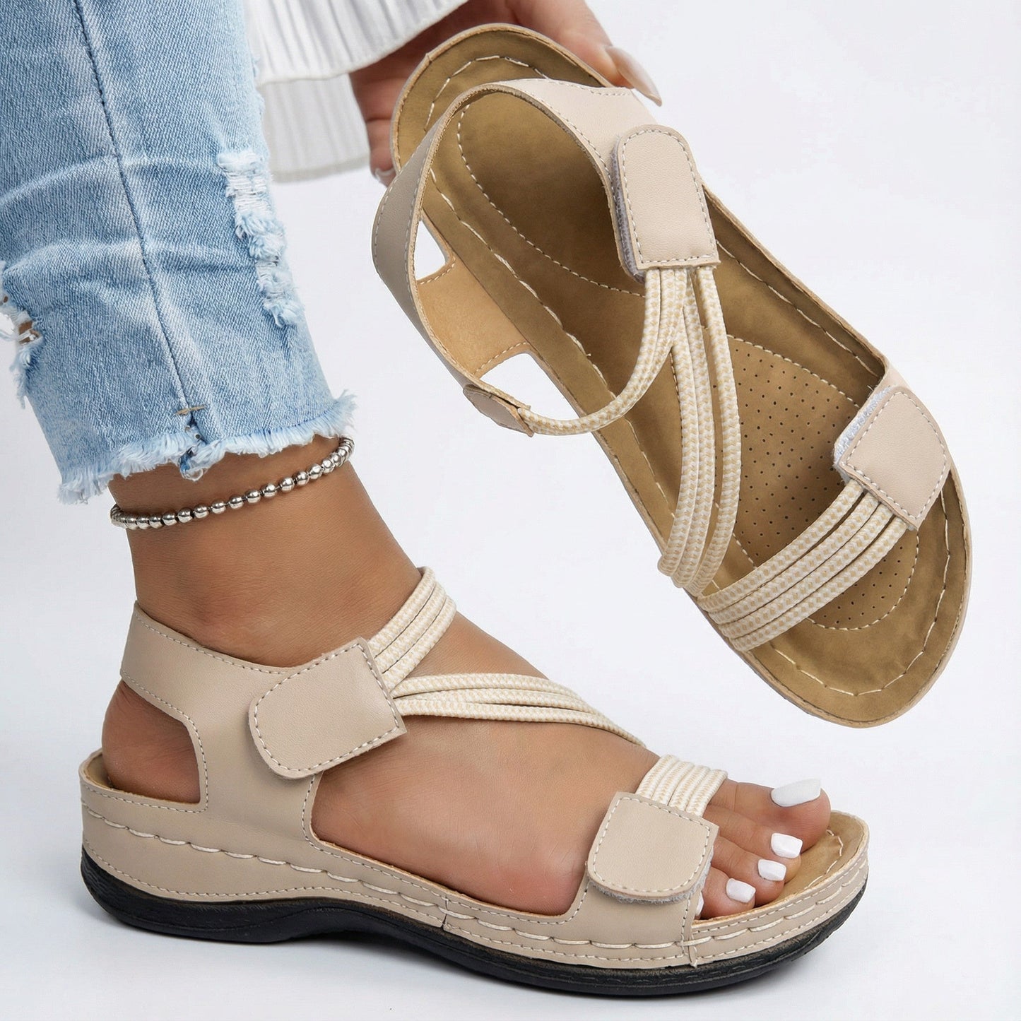 Van Rijn Fashion® | Comfort Sandalen met Ondersteunend Voetbed