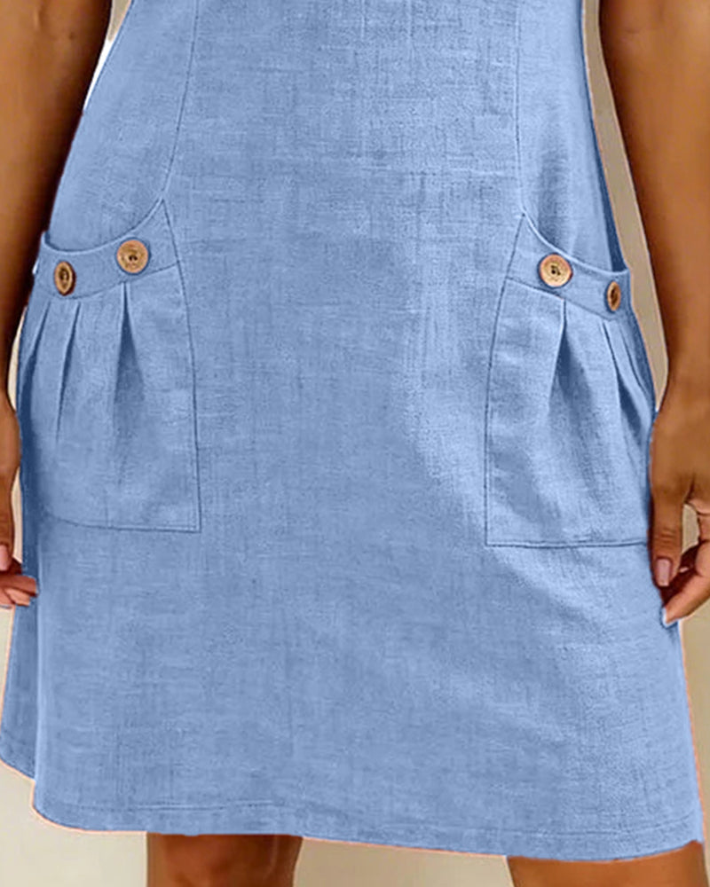 Van Rijn Fashion® | Katoenen Jurk met Ritssluiting