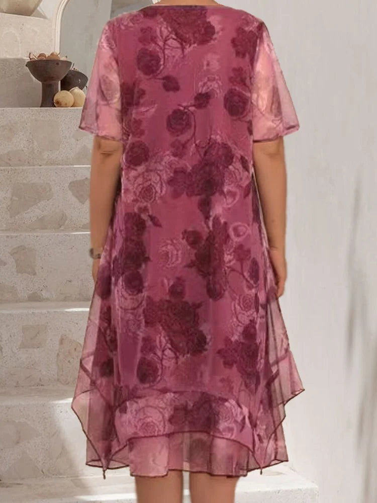 Van Rijn Fashion® | Elegante Geplooide Jurk