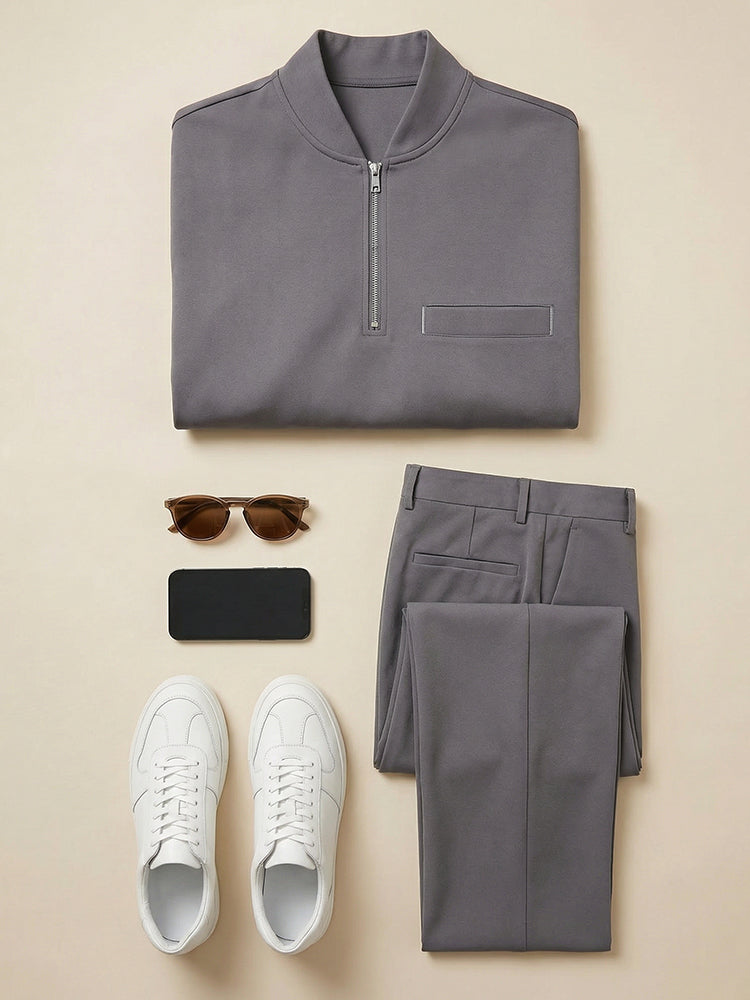 Van Rijn Fashion® | Minimalistische set met rits