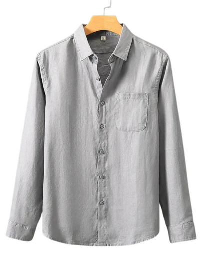 Van Rijn Fashion® | Luchtig Linnen Overhemd voor Heren