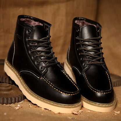 Van Rijn Fashion® | Gevoerde Retro Veterlaars