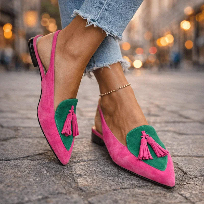 Lorena Sandalen - Roze/Groen
