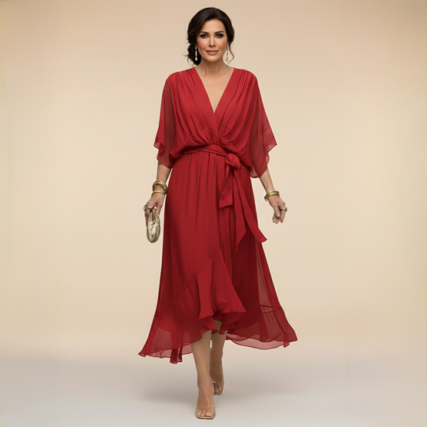 Van Rijn Fashion® | Chiffon Jurk