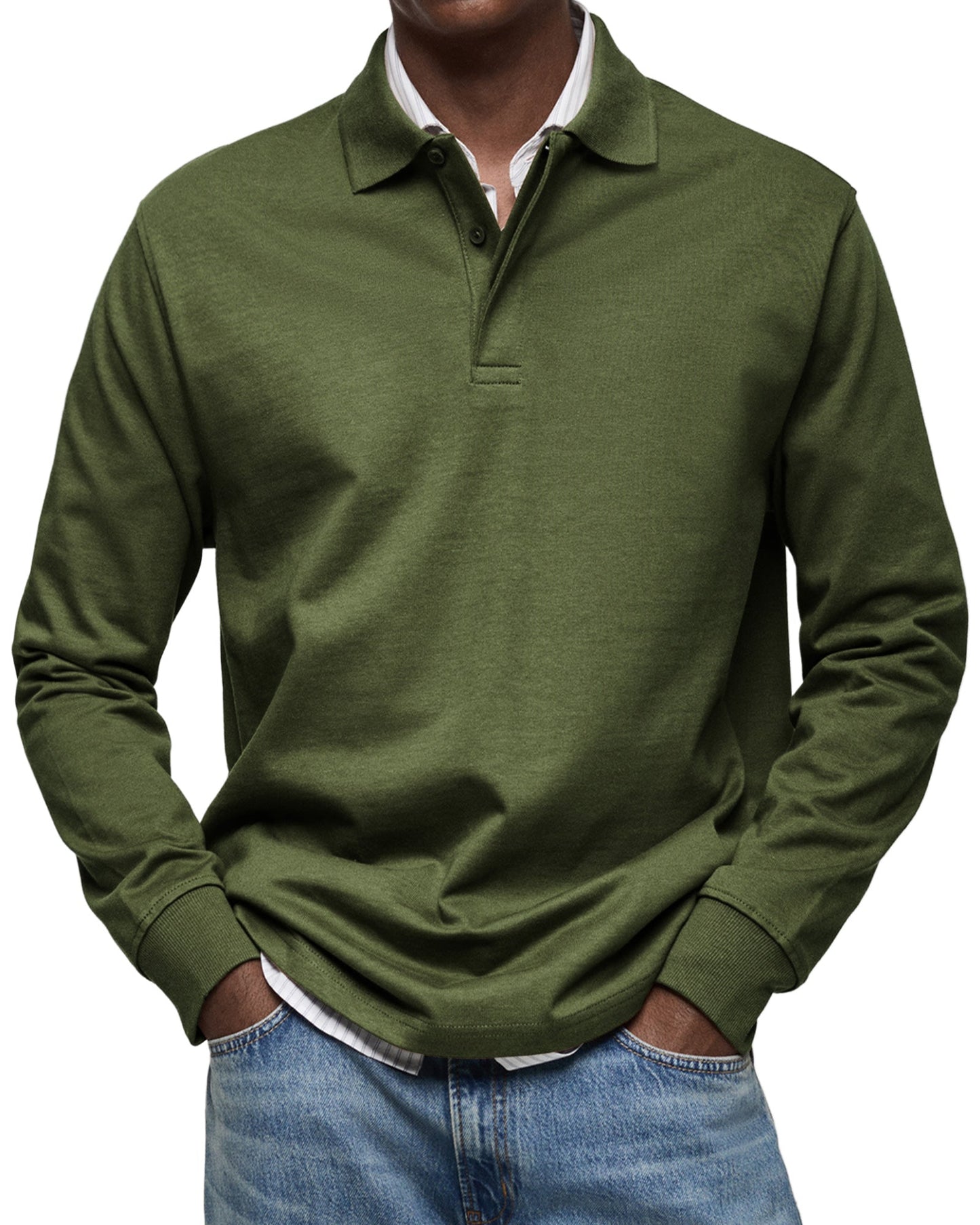 Van Rijn Fashion® | Casual Poloshirt Lange Mouwen