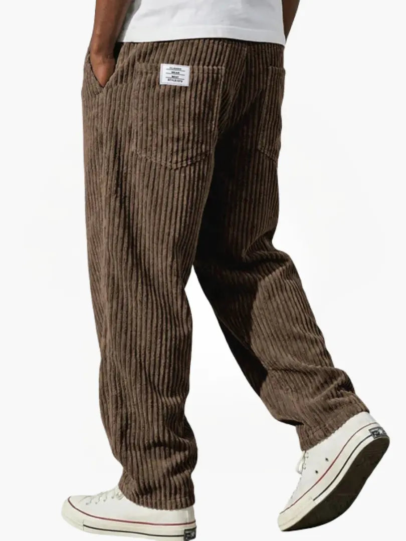 Van Rijn Fashion® | Corduroy broek met elastische band
