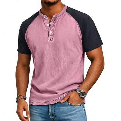 Van Rijn Fashion® | Vintage tweekleurig T-shirt
