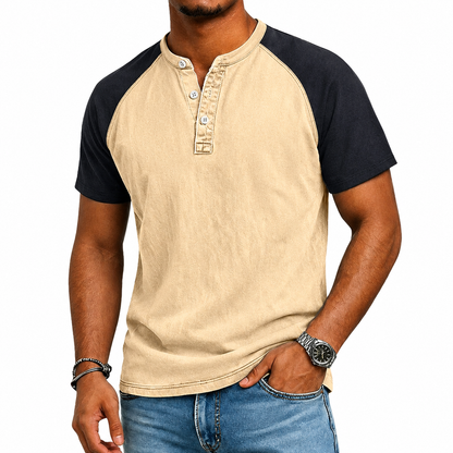 Van Rijn Fashion® | Vintage tweekleurig T-shirt