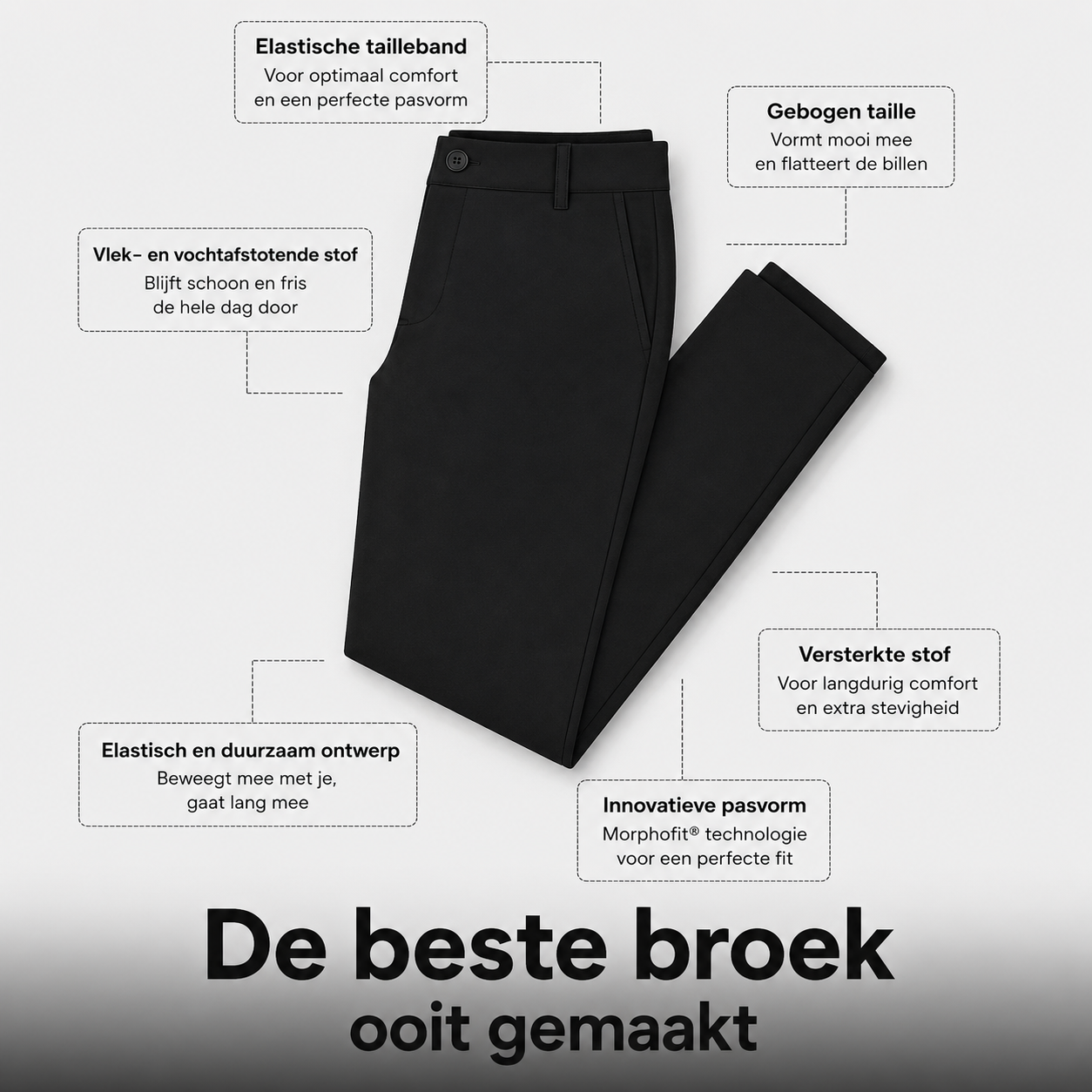Van Rijn Fashion® | Stretch pantalon voor heren