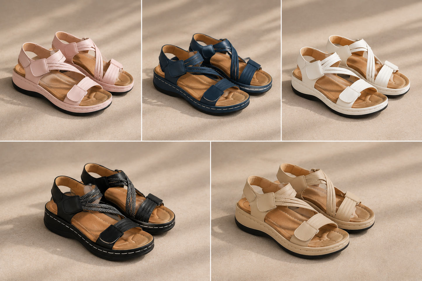 Van Rijn Fashion® | Comfort Sandalen met Ondersteunend Voetbed