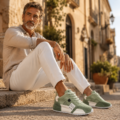 Van Rijn Fashion® | Retro patchwork sneakers