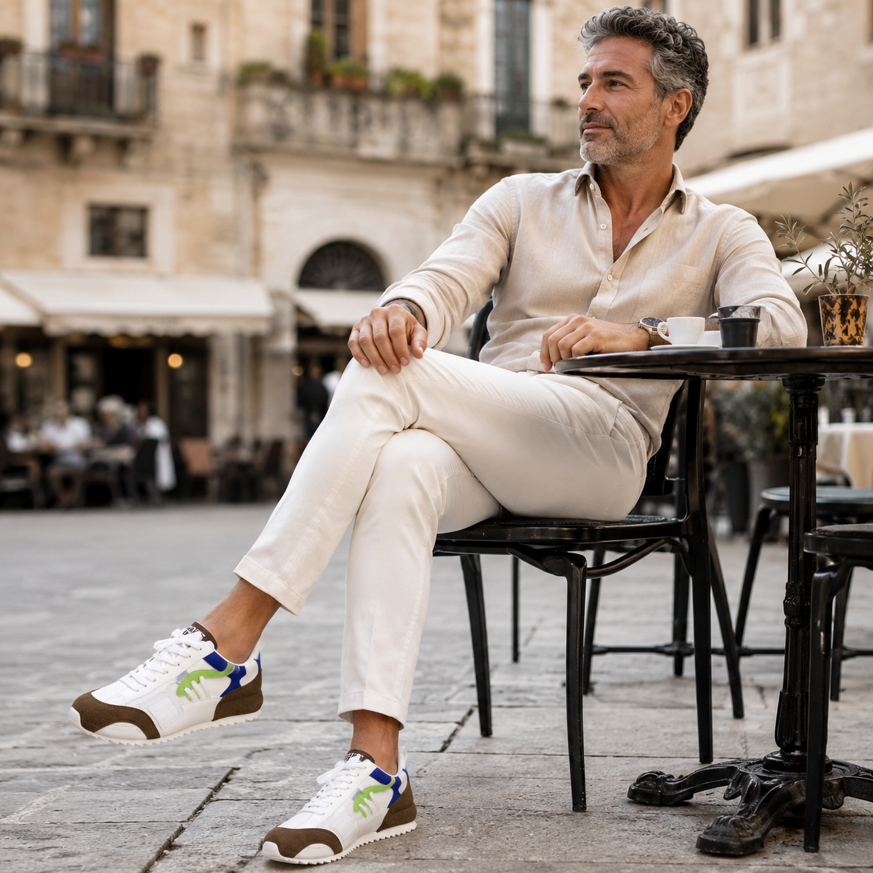 Van Rijn Fashion® | Retro patchwork sneakers