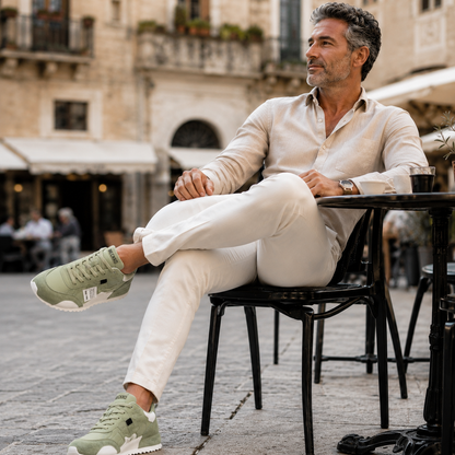 Van Rijn Fashion® | Retro patchwork sneakers