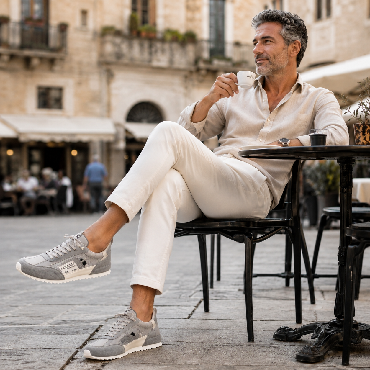 Van Rijn Fashion® | Retro patchwork sneakers