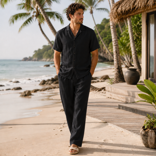 Van Rijn Fashion® | Katoen-linnen zomerset