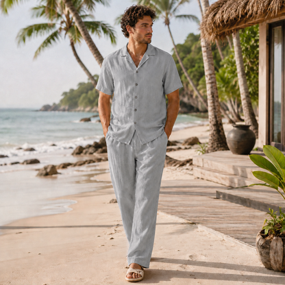 Van Rijn Fashion® | Katoen-linnen zomerset