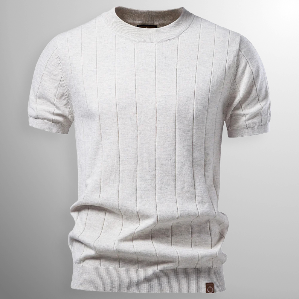 Van Rijn Fashion®  | Luxe Geribde T-Shirt