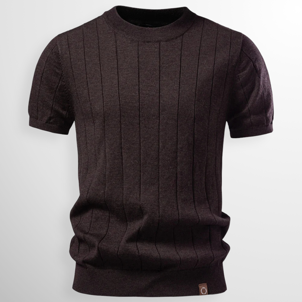 Van Rijn Fashion®  | Luxe Geribde T-Shirt